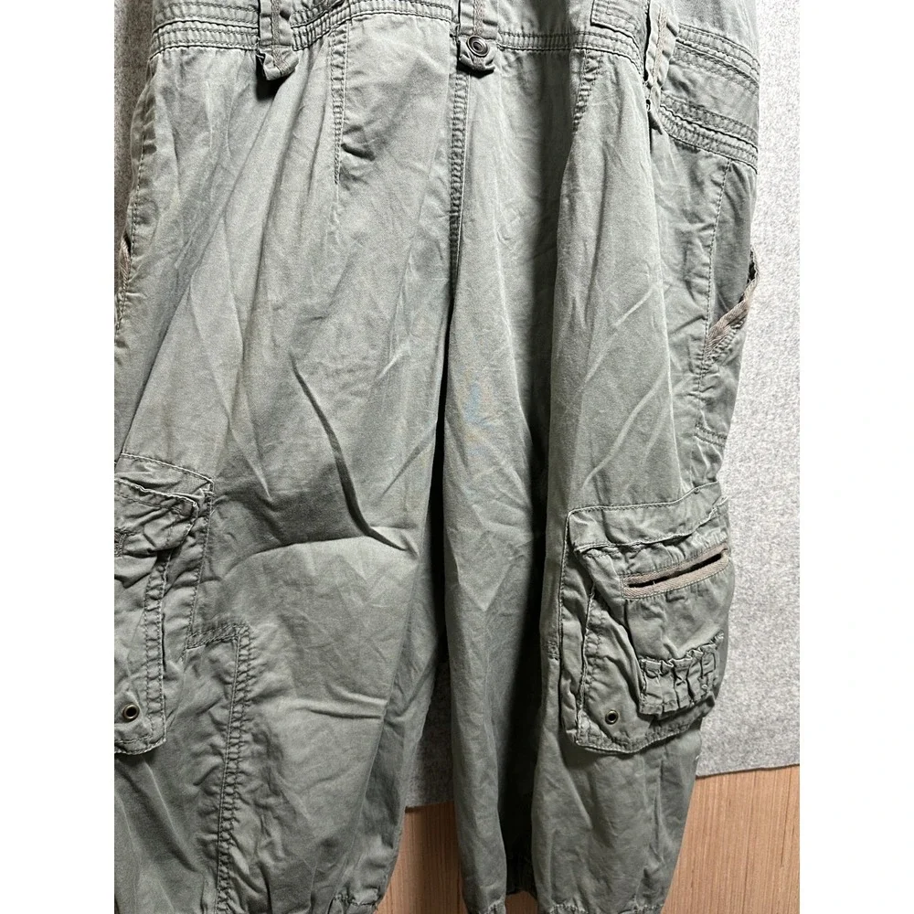 Vintage No Boundaries Juniors 11 Overalls Jumpsuit Olive Green One Piece 90s Y2K - Picture 8 of 15